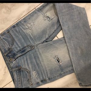 American eagle High waisted ripped jeans